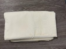 Vintage White Tablecloth 55” X 47” Stained