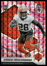 Jeremiah Owusu-koramoah Rookie Rc 2021 Panini Mosaic 365 Pink Camo Browns