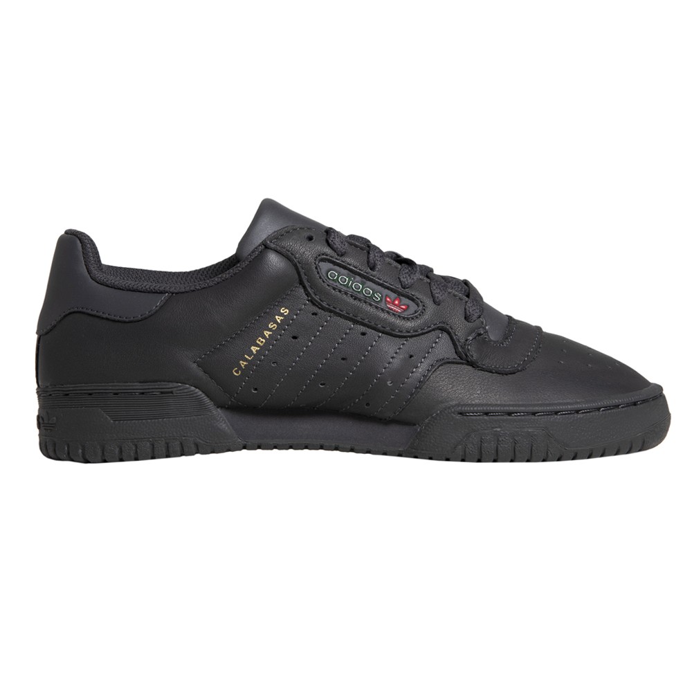 adidas gazelle silver green womens Yeezy Black Powerphase Sneakers