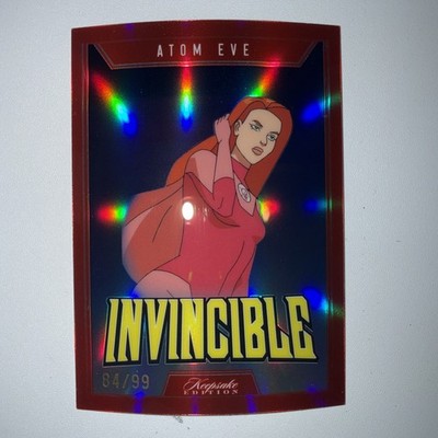 84/99 2025 Keepsake Edition Invincible Red Border Holo Atom Eve #23 