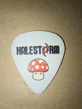 Halestorm Lzzy Hale Signature Red Mushroom Guitar Pick 2025 UK/EUTour Manchester