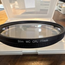 Slim MC CPL 77mm Circular Polarizer Clear Threaded Camera Lens Filter