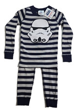 Hanna Andersson Boys Long John Pajamas Set Star Wars Stormtrooper Size 4 NWT