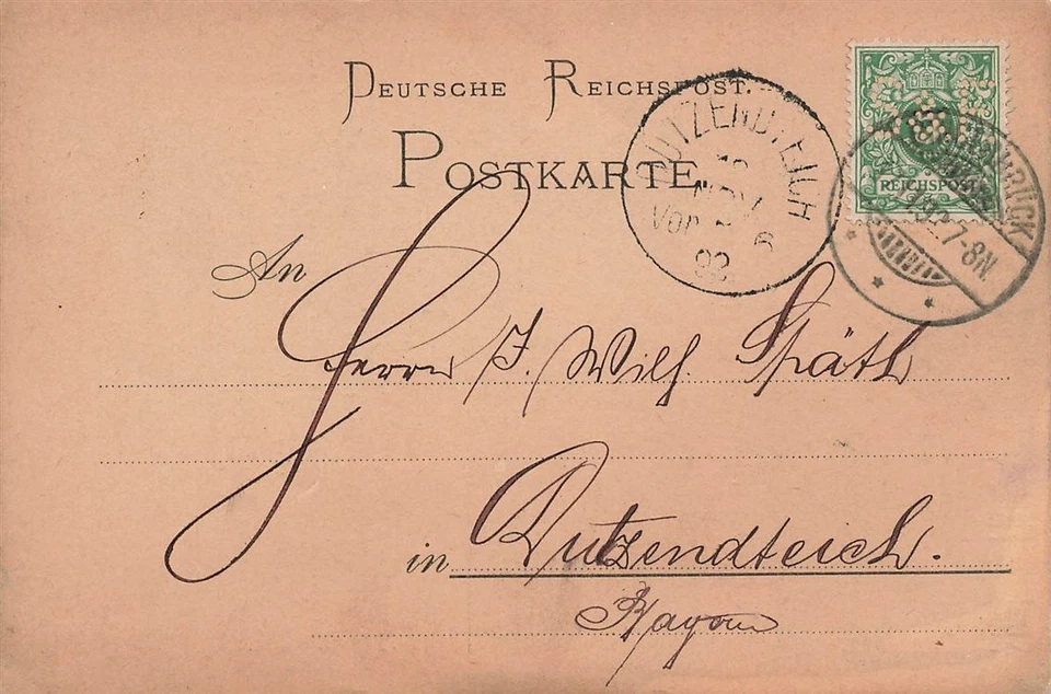 116689) DR Blg mit Perfin/Firmenlochung aus Bingerbrück, Stöck & Fischer - Bild 1 von 1