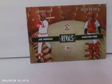 2004 DONRUSS LEATHER & LUMBER RIVALS #LLR-26 SN 2151/2499 J. MORGAN C.FISK