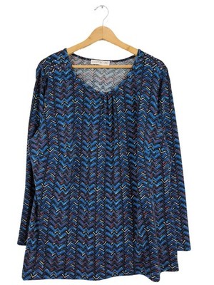 COUTURE LINE Strickpullover Damen Pullover Gr. DE 48 blau Casual-Look