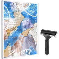 Gel Printing Plate, 8" X 10" A4 Art Plate with Rubber Brayer Roller,8913