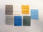Vintage Marx Miniatures Plastic Color Bocks Lot of 7 RARE