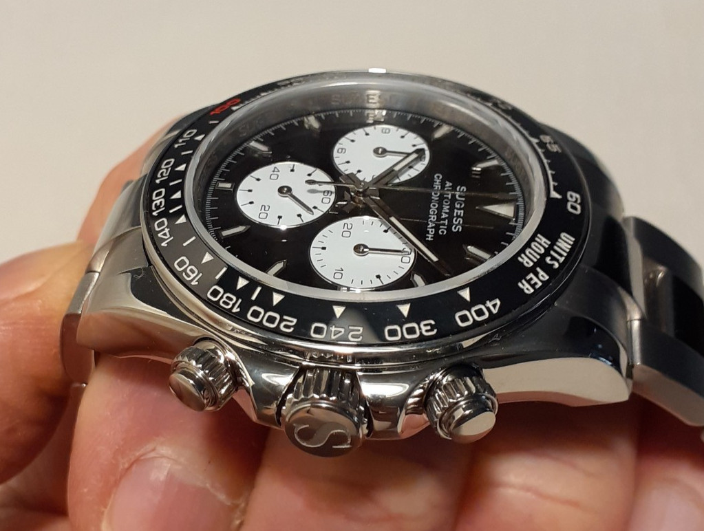 SUGESS AUTOMATIC CHRONOGRAPH, PANDA DIAL, CERAMIC… - image 13