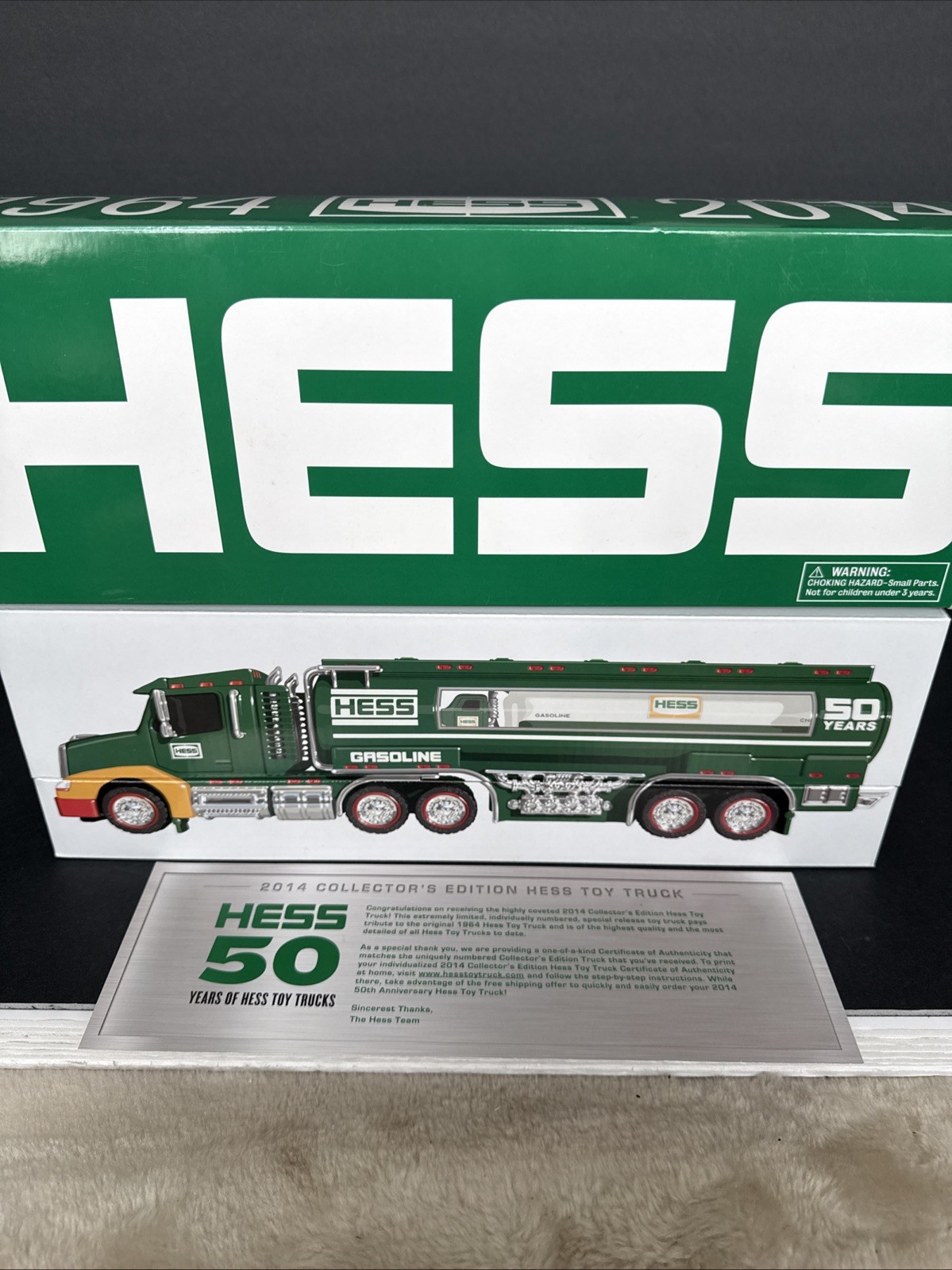 1964 2014 Hess Toy Tanker Truck 50th Anniversary Collector's Edition 