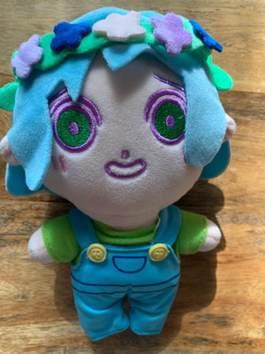 Omori Game Basil Plush Doll Fan Art in hand *USA*