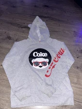 Coca-Cola Polar Bear Hoodie With Ears Child Size Medium ￼