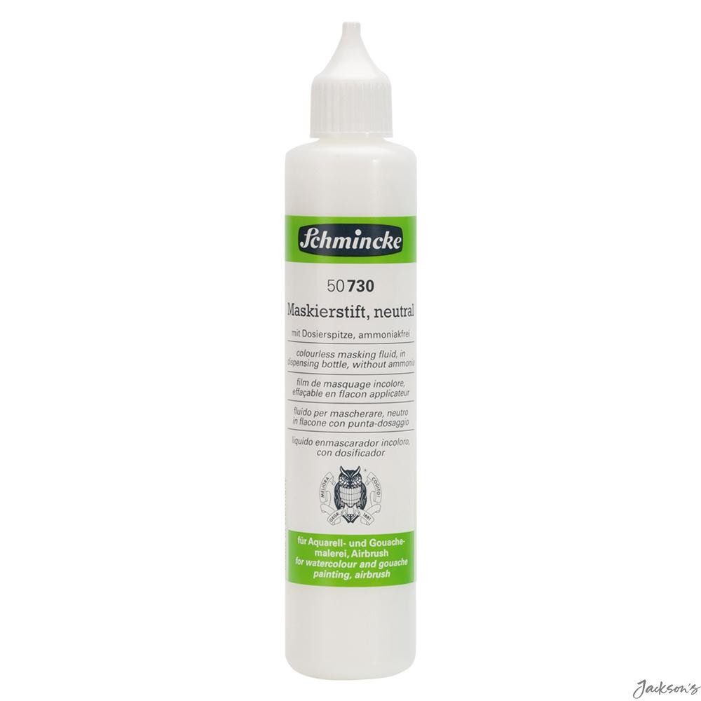 Schmincke Aqua Masking Fluid Dispensing Bottle 100ml Clear Watercolour Resist