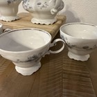 VTG Johann Haviland Bavaria Germany Fine China Creamer Sugar  Floral 4 saucers — photo 4
