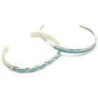 Southwest Signed Sterling Turquoise Red Coral Cuff Bracelets Lot of 5 #S5582-1 — photo 5