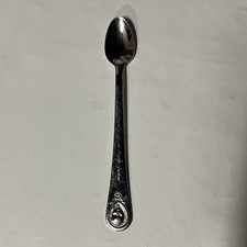 Gerber Oneida Baby Spoon Silver Embossed Head Design Vintage 1980s Collectible