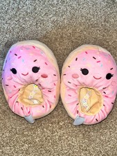 Squishmallows Children's Dabria the Donut Plush Slippers Sz 13/1