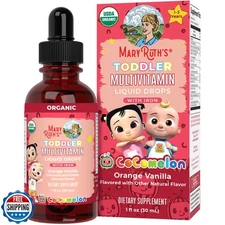 MaryRuth Organics CoComelon Toddler Kids Multivitamin with Iron | Immune Supp