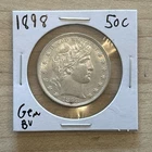 1898 Unc Barber Half Dollar