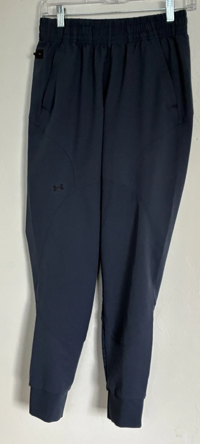 Under Armour Women’s XS Navy Jogger Pants Drawstring Elastic Waist Pockets