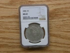 1896-Philadelphia-NGC-MS 63 Morgan Dollar-Free shipping-#110