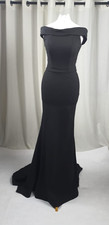 Sherri Hill Fitted Mermaid Off The Shoulder Black Dress UK 4 US 0 LN063 PP 07