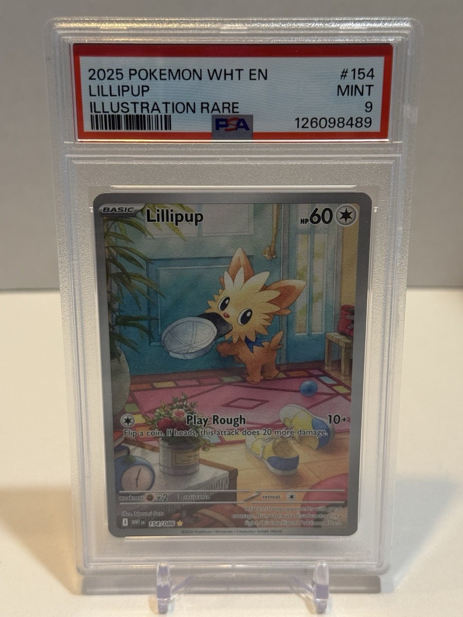 Lillipup White Flare Holo Puppet 154/086 SV PSA 9 | eBay