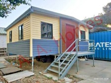 Relocatable 2 bedroom (37m²) Folding home on trailer with wheels.