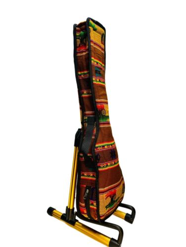 Bolivian Charango Case Aguayo Wool standard 2 Charango String 2 Strap +Strap Kit - Foto 5 di 22