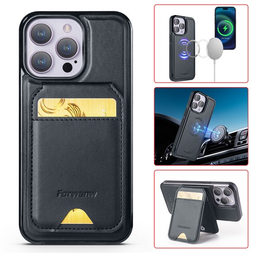 For iPhone 16e 16 15 14 13 12 11 XS Detachable Magent Wallet Case MagSafe Cover - Picture 26 of 71