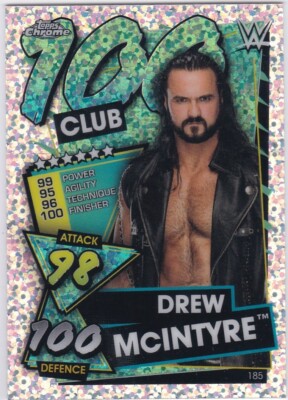 Carte Topps Superstars 2021 Drew McIntyre - Autographe Certifié Numéroté 3/5, état Très Bon