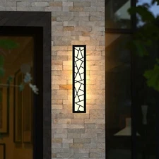 Outdoor Wall Lights 23.6inch Modern Outdoor Wall Sconce LED Long Wall Sconces...