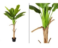 Bananen Kunstpalme 125Cm Mit 1 Stamm Und 12 BläTter Von Ibizanos