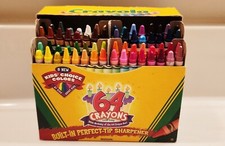 Crayola 64 Crayon 50th Birthday Box 224 2007 w/ 8 Kids Choice Colors
