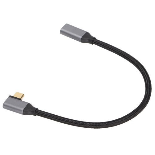 90 Degree Elbow Type-c Male To Female Extension Cable 4k And Video Transfe - Zdjęcie 2 z 21