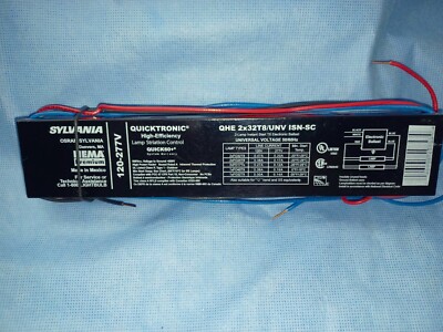 Sylvania Osram Quicktronic Electronic Ballast QHE 2X32T8/UNV ISN-SC New