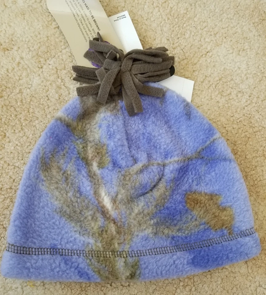 NWT Hot Shot Realtree YOUTH Girls Purple Fleece CAMO Beanie Cap HAT HUNTING  - Image 2 of 2