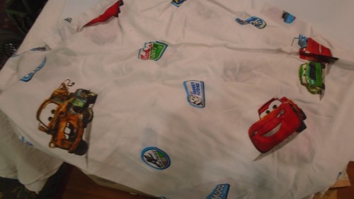 Disney Pixar World of Cars Twin Flat Sheet or Cutter Fabric Craft twin - Picture 2 of 4