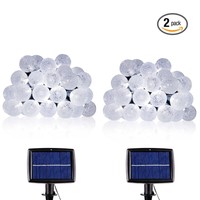 String Lights Solar Power 20 Feet With 30 Led Crystal Ball Cool White Waterpr... on sale String Lights Solar Power 20 Feet With 30 Led Crystal Ball Cool White Waterpr... on sale
