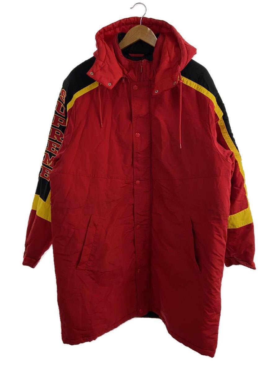 Supreme 18AW Sleeve Logo Sideline Parka Jacket L Nylon Red | eBay