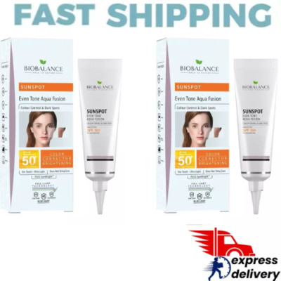 BioBalance Sunspot Even Tone Aqua Fusion SPF 50 Dry Touch Colour 40 ml Pack of 2