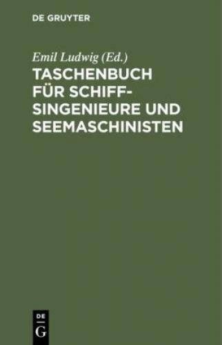 Taschenbuch Für Schiffsingenieure Und Seemaschinisten 5510