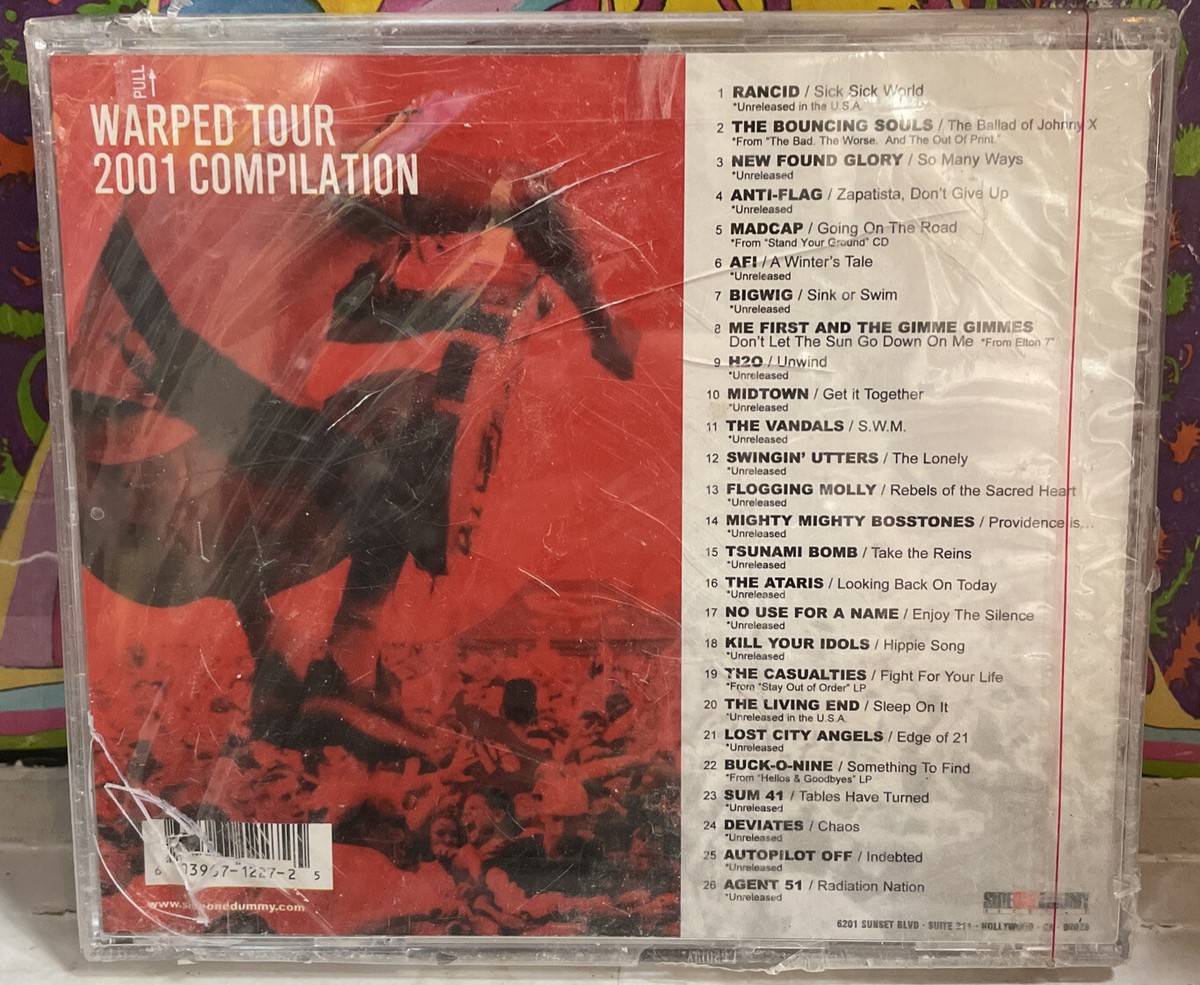 Warped Tour 2001 Tour Compilation Sealed CD | eBay