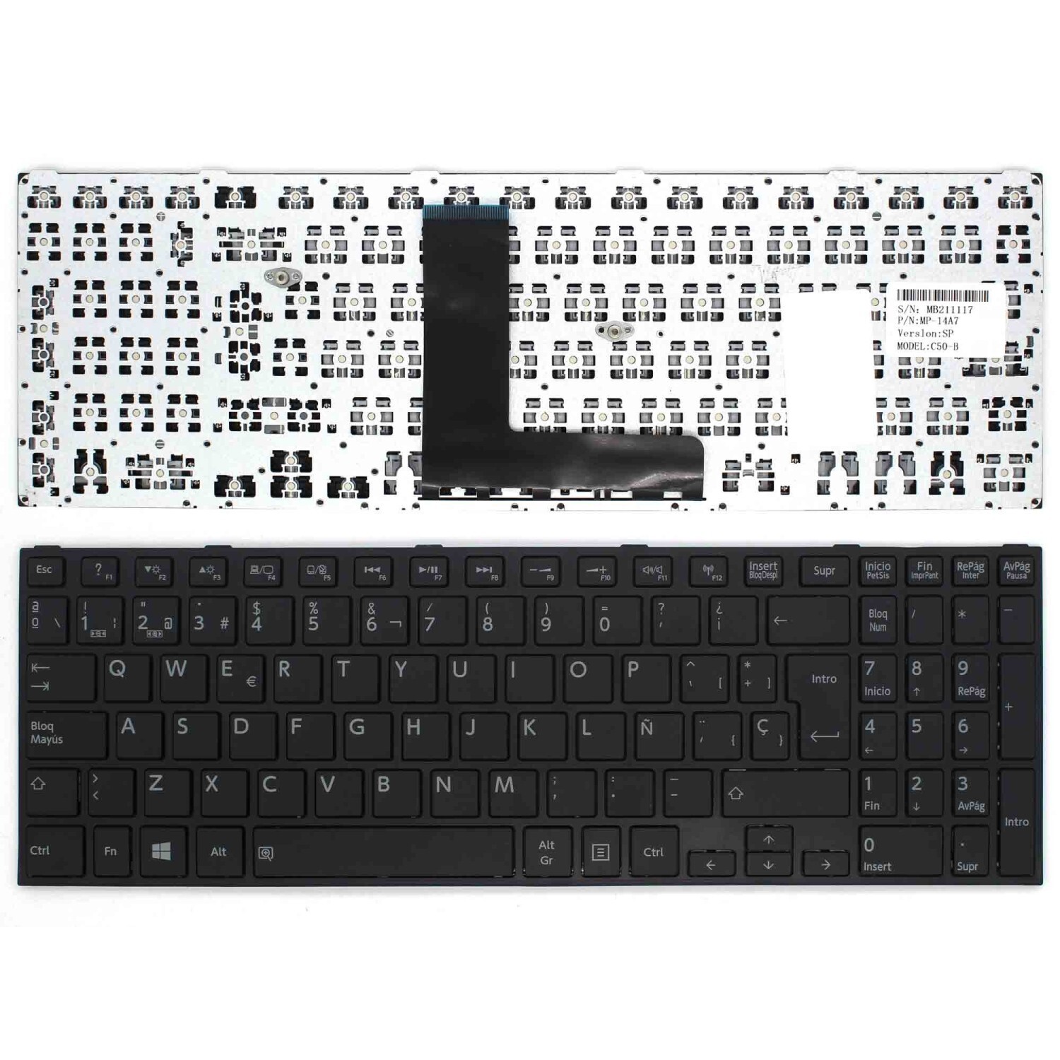 Tastiera Per Portatile Toshiba Satellite Pro R50-B MP-14A76E0-356 G83C000FG4SP
