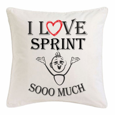 I Love Sprint KISSENBEZUG 40X40cm Ich Liebe Sprint Weiss 165470
