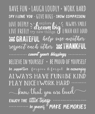 Manta delgada suave Count Your Blessings Inspirational Sayings 50x60 pulgadas