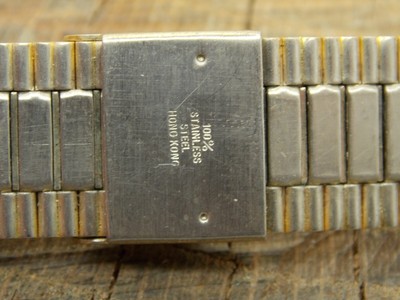 Lot De 3 Bracelets De Montre En Acier Inoxydable 19mm - Vintage NOS (New Old Stock)