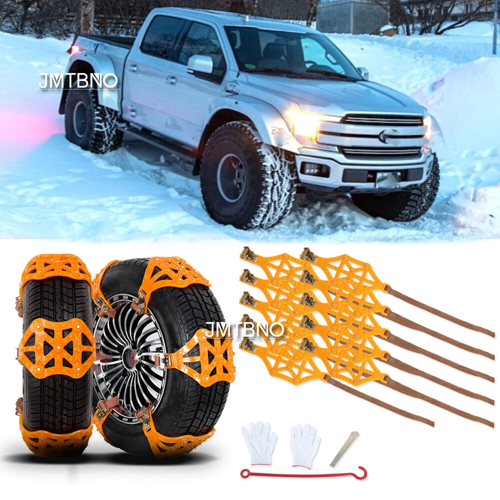 Snow Chains 10 Car Anti-Skid Chains Tire Chains for Ford F-150 XL XLT Platinum