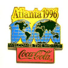 Atlanta 1996 Coca-Cola Olympic Pin Welcome to the World