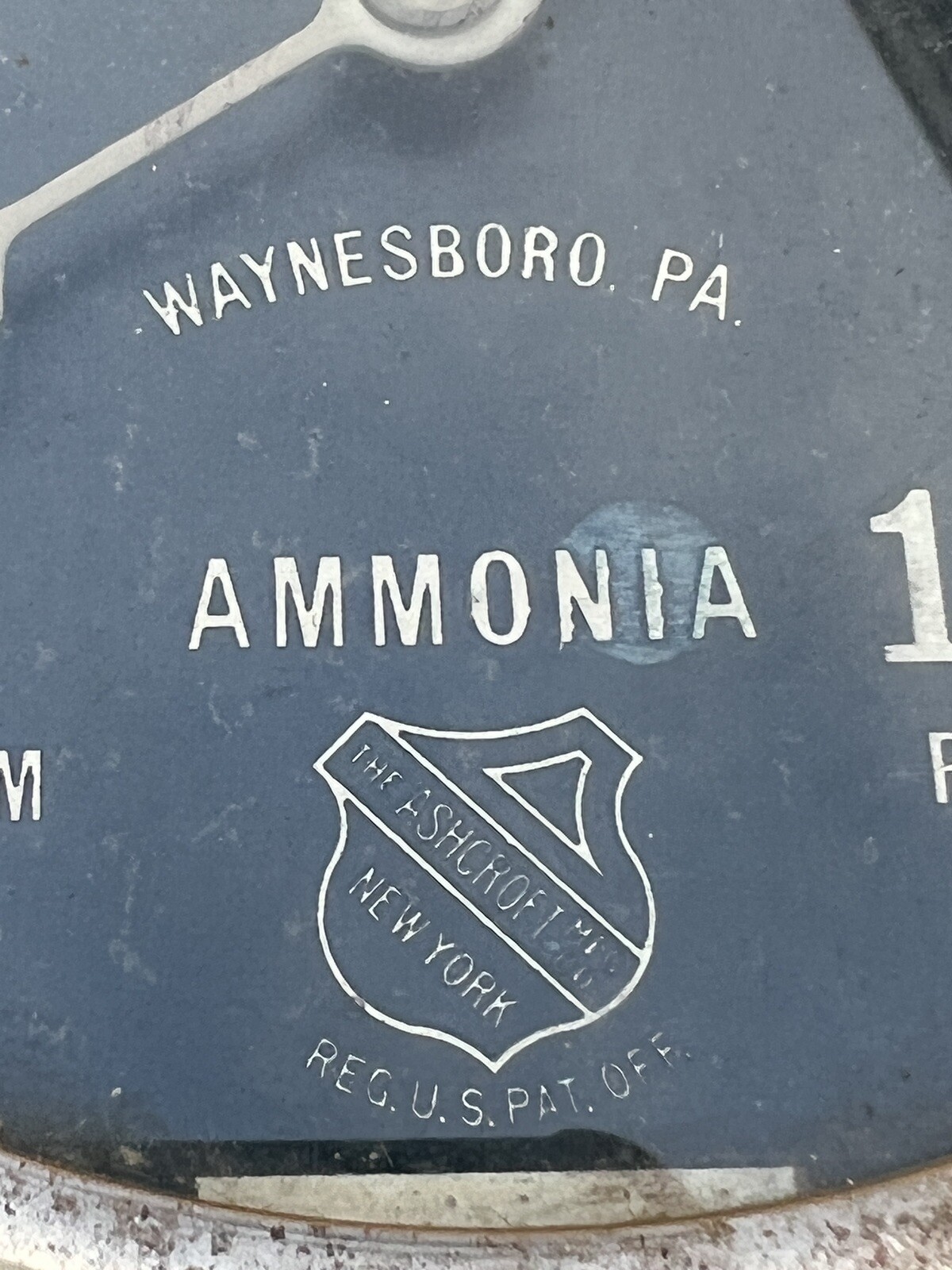 Frick Company Vtg Ashcroft Ammonia Vacuum Pressure Gauge Brass